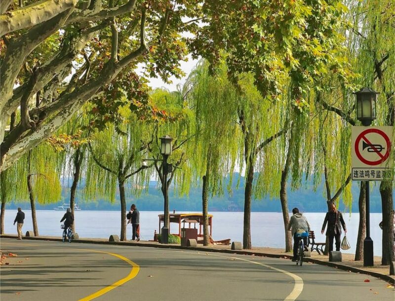 Shanghai: Hangzhou City Advanture & West Lake Bicycle Tour - Key Points