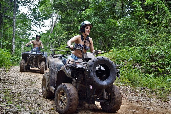 Shared ATV, Zipline, and Cenote Adventure From Playa Del Carmen - Ziplining Adventure