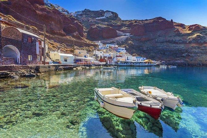 Shared Platinum Sunset Trip of Santorini via Hot Springs & White Beach - Booking and Cancellation