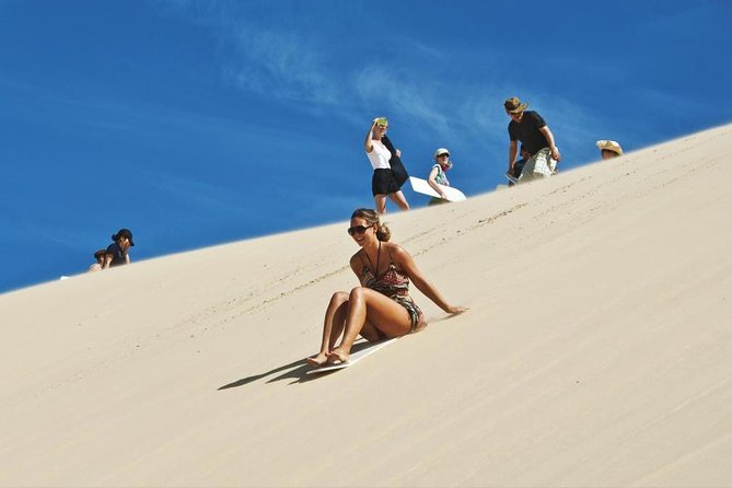 Sharing or Private Safari, Sand Boarding, Camel Ride, Inland Sea Quick Swim - Confirmation and Cancellation Policy