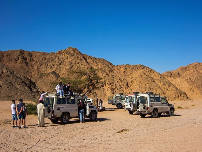Sharm El Sheikh: Dahab, Canyon, Camel, and Snorkel Jeep Tour - Key Points