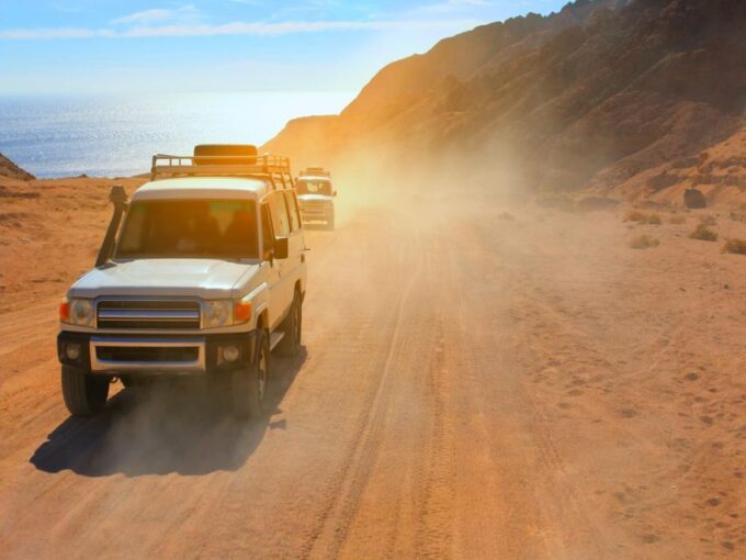 Sharm El Sheikh: Dahab, Canyon, Camel, and Snorkel Jeep Tour - Natural Wonders Exploration
