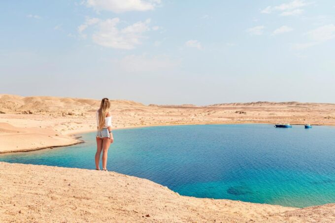 Sharm El-Sheikh: Ras Mohammed Park and Magic Lake Day Tour - Visiting Magic Lake