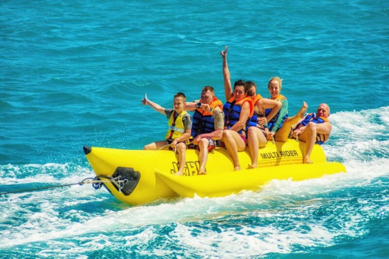 Sharm: Parasailing, Banana Boat & Tube Ride With Transfers - Banana Boat Ride