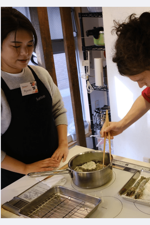 Shibuya Tokyo: Temari Sushi & Tempura Cooking Class - Key Points
