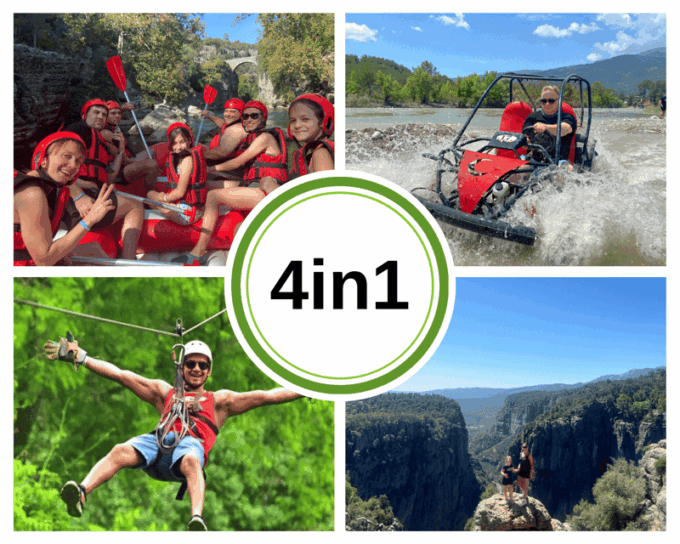 Side/Antalya: Canyon Rafting, Buggy or Quad, & Zipline Tour - Frequently Asked Questions