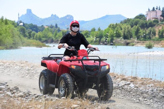 Side: Quad Safari Advanture With Pick-Up and Drop-Off - Refreshing Swim Stops