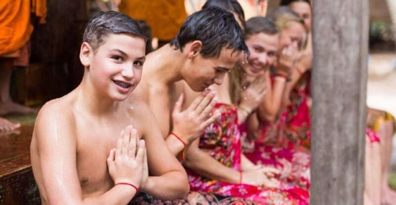 Siem Reap Cambodian Buddhist Water Blessing and Local Market - Experience Details