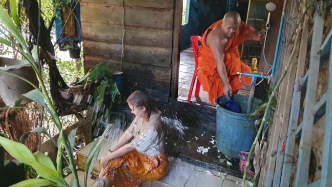 Siem Reap Cambodian Buddhist Water Blessing and Local Market - Customer Feedback