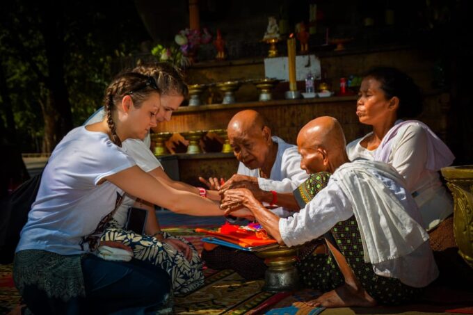 Siem Reap Cambodian Buddhist Water Blessing and Local Market - Departure and Transfer
