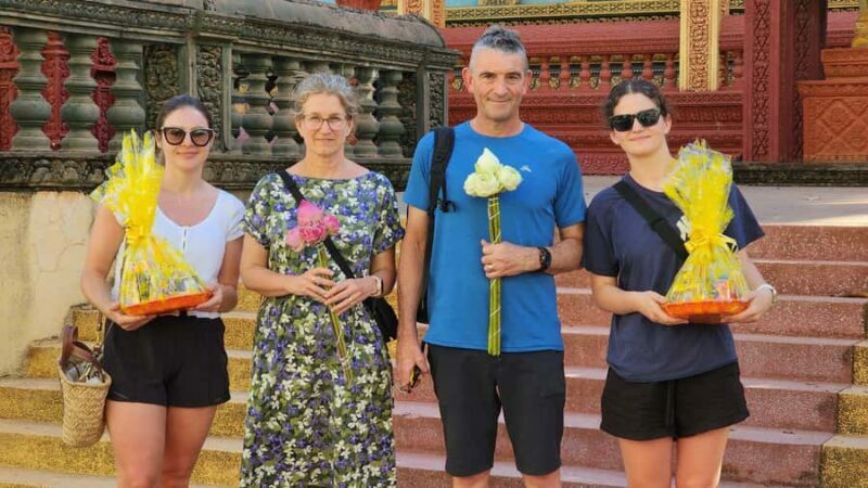 Siem Reap Cambodian Buddhist Water Blessing and Local Market - Key Points