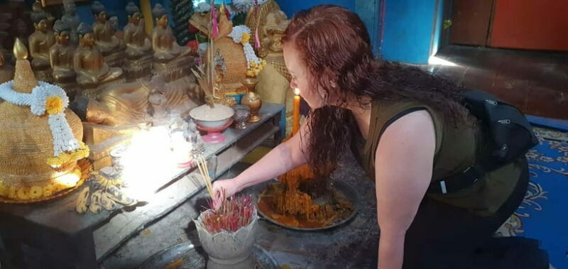 Siem Reap Cambodian Buddhist Water Blessing and Local Market - An Authentic Cambodian Ritual in the Countryside