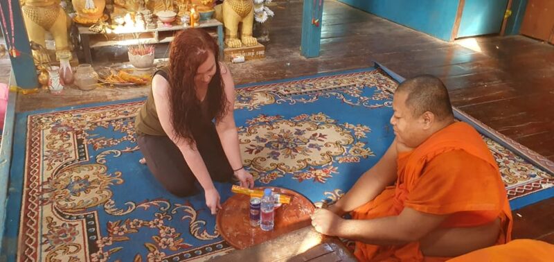 Siem Reap Cambodian Buddhist Water Blessing and Local Market - Blessing Ceremony Details