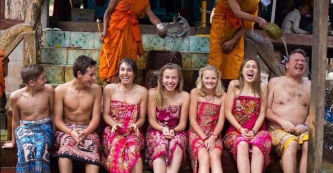 Siem Reap Cambodian Buddhist Water Blessing and Local Market - Local Market Experience