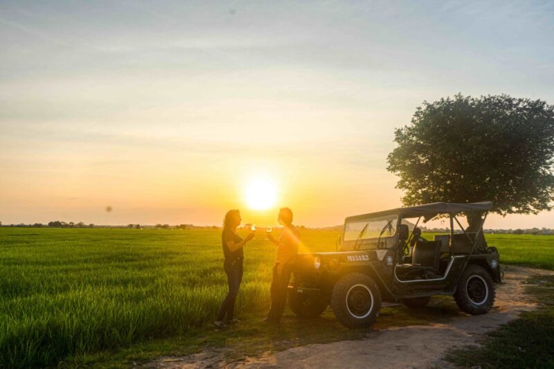 Siem Reap: Countryside Sunset Jeep Tour With Drinks - Itinerary