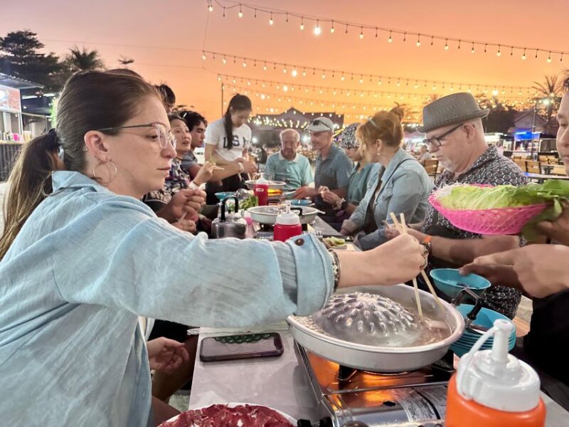 Siem Reap Evening Tuktuk Food Tour by Sunset View Angkor - Food Sampling