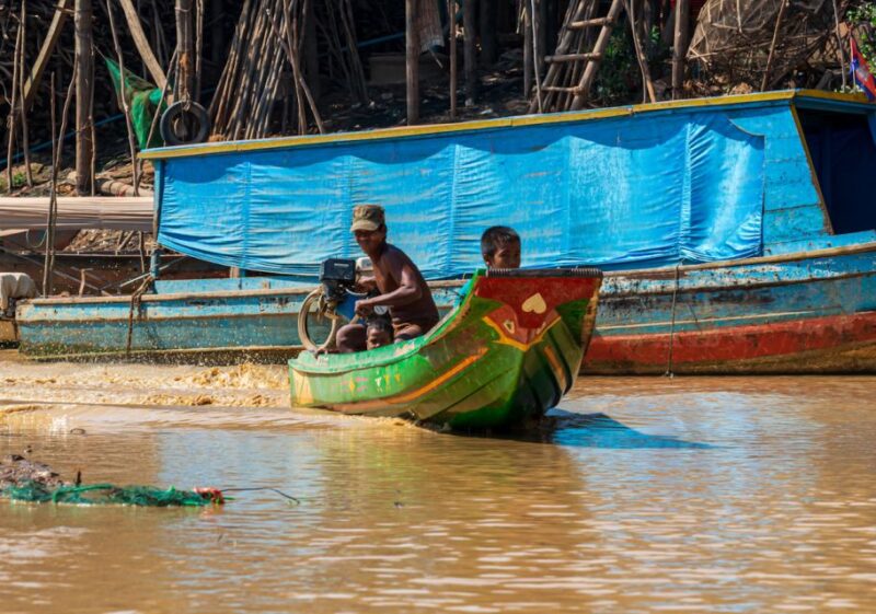Siem Reap Floating Village Kampong Phluk Sun Set With Boat - Itinerary and Transportation