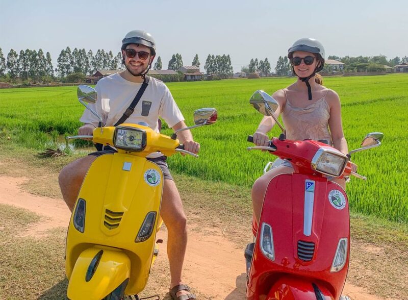 Siem Reap: Floating Village Sunset Boat Guided Vespa Tour - Guided Tour Experiences