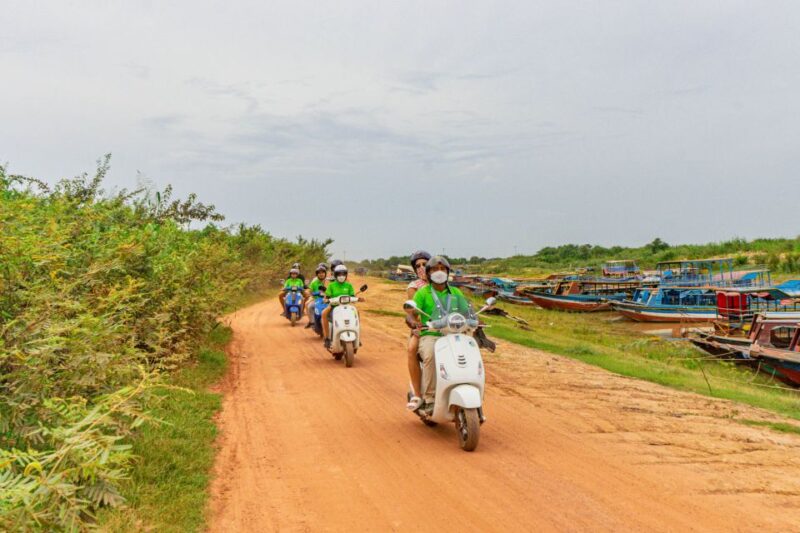 Siem Reap: Floating Village Sunset Boat Guided Vespa Tour - Included Amenities
