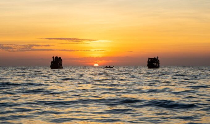 Siem Reap: Floating Village Sunset Boat Guided Vespa Tour - Booking and Reservation