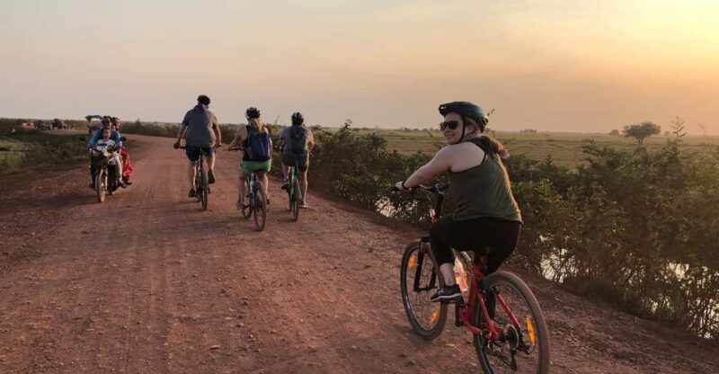 Siem Reap Half Day By Bicycle Sunset On The Bank Of Lake - Experience Features
