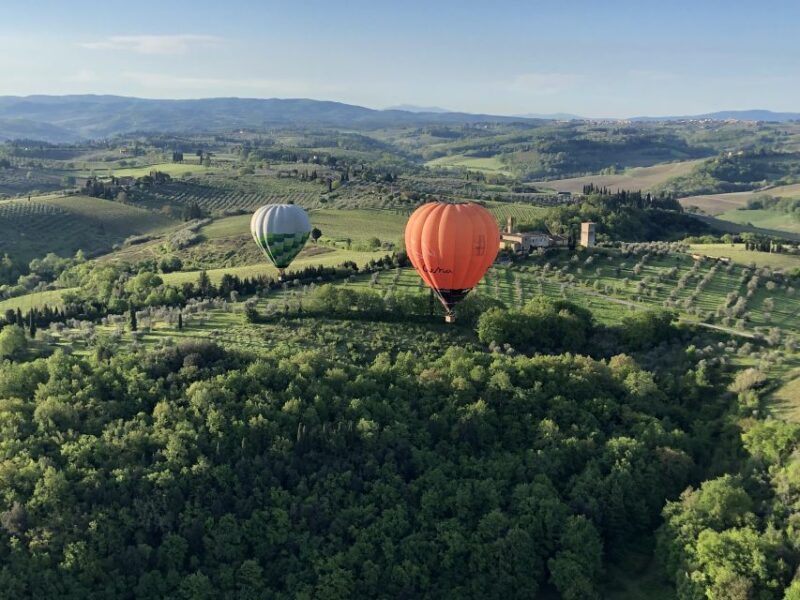 Siena: Balloon Flight Over Tuscany With a Glass of Wine - Transportation and Meeting Point