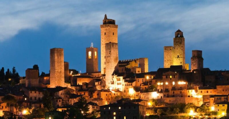 Siena & San Gimignano by Night: Tour With Dinner - Transportation and Amenities