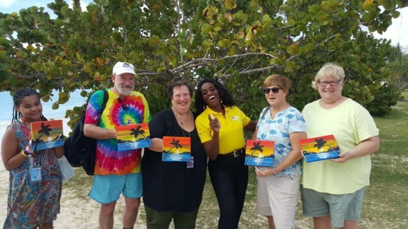 Sip & Paint with lunch on exciting Ffryes Tiki beach Bar - Key Points