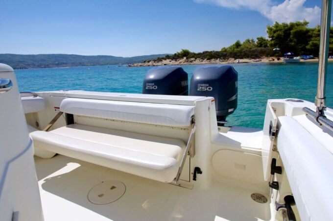 Sithonia: Speedboat Cruise to Ammouliani Island With Drinks - Boat and Captain