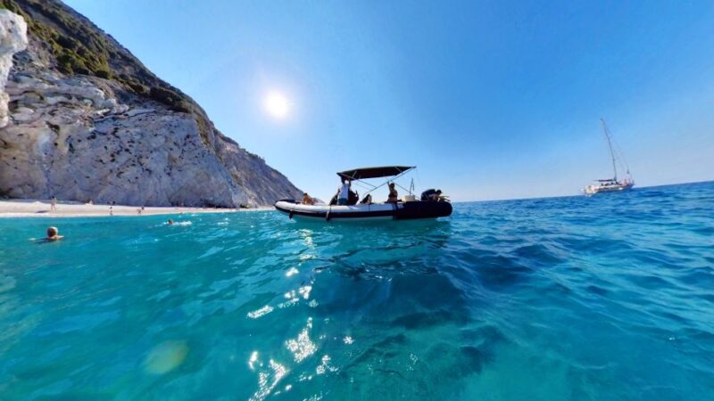 Skiathos: Private Day Cruise With a Speed Boat Around Island - Enjoy a Traditional Taverna Lunch
