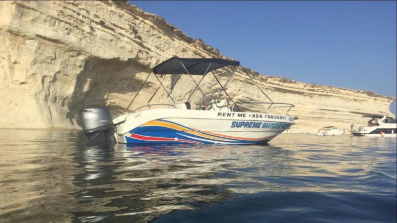 Sliema: Private SELF DRIVE BOAT for 3.5hrs - Booking Information