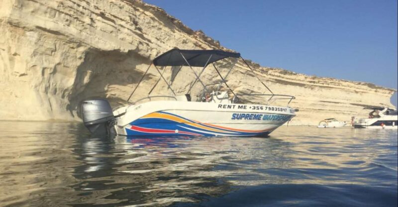 Sliema: Private SELF DRIVE BOAT for 3.5hrs - Requirements and Restrictions