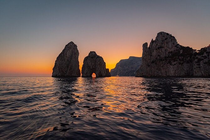 Small Group Capri Sunset Boat Tour With Swimming and Prosecco - Meeting Point and Pickup