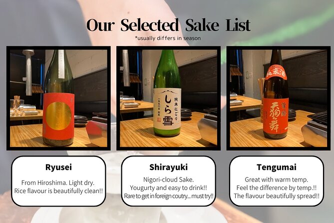 Small Group Guided Sake Tasting Experience in Tsukiji, Near Ginza - Additional Considerations