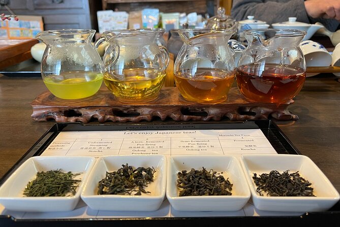 Small Group Japanese Green Tea Tasting in Shizuoka - Sampling the Green Tea Varieties