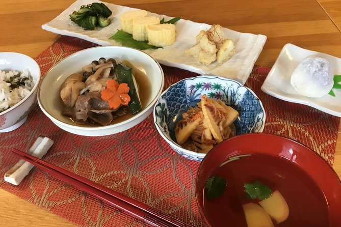 Small-Group Wagyu Beef and 7 Japanese Dishes Tokyo Cooking Class - Feasting on the Prepared Dishes
