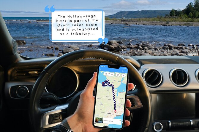 Smartphone Audio Driving Tour Between Wasaga Beach and Toronto - Flexible Tour Experience