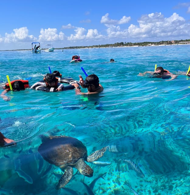 SNORKEL IN TULUM REEF, BOAT RIDE AND CALETA - Hidden Photo Opportunity Snorkeling