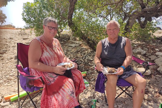 Snorkeling and Grilling Fresh Fish at Donkey Beach - Grilling Fresh Caught Fish