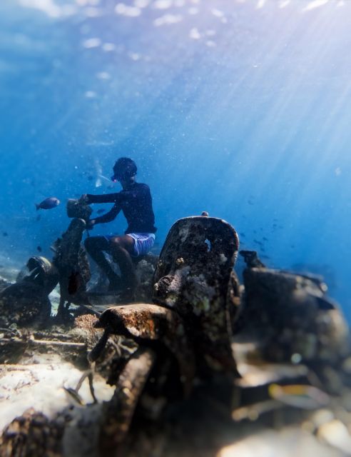 Snorkeling With Turtle and Underwater Statue in Gilis - Key Points