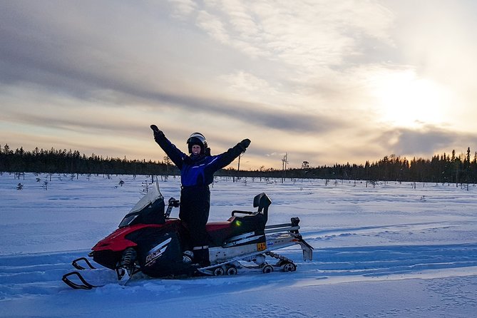 Snowmobile Driving - Morning Start - Navigating the Terrain