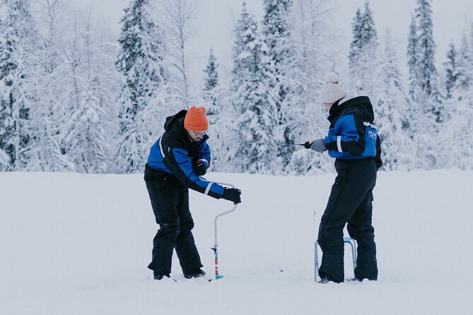 Snowmobile Ice Fishing in Levi - Key Points