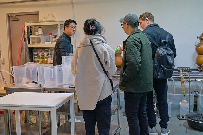 Soju Tasting at Distillery - Story of 3 Pigs - Activity Duration and Start Time