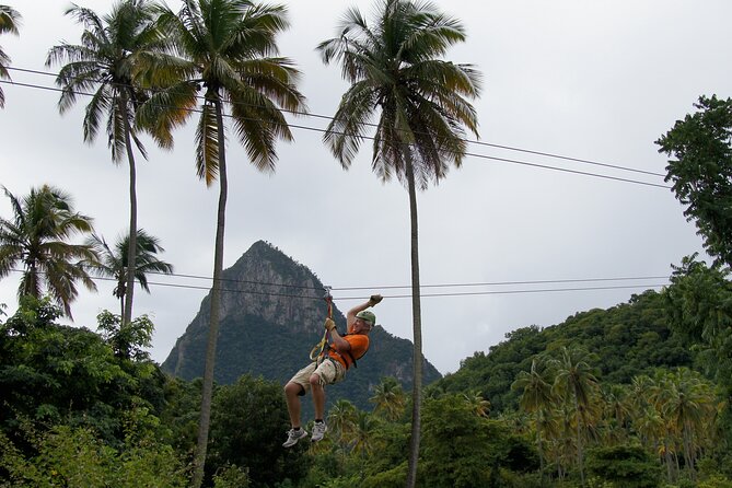 Soufriere Catamaran Excursion With Zip Lining From Castries - Ziplining Adventure