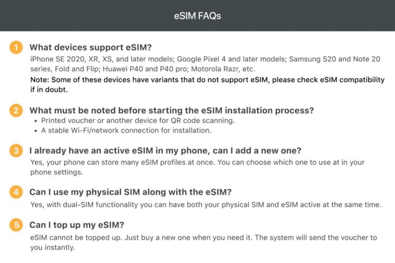 South Korea: 5G Esim Mobile Data Plan - Service Overview