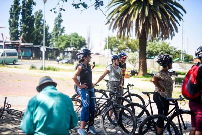 Soweto: Guided Bicycle Tour With Lunch - Biking Along Vilakazi Street