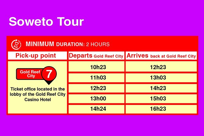 Soweto Township Tour - Meeting and Pickup