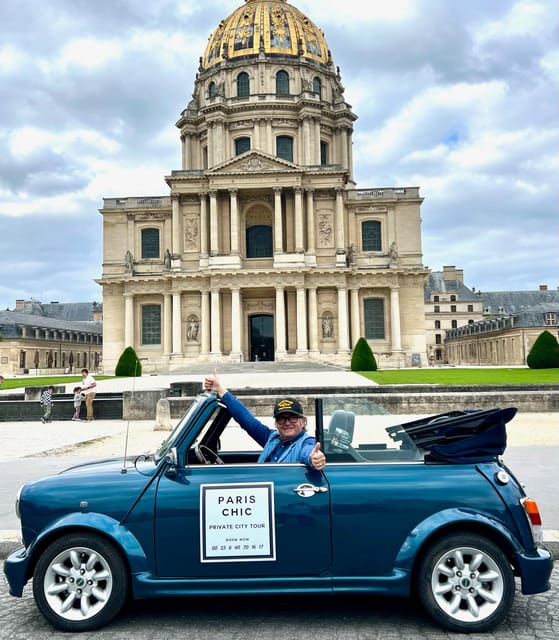 Special Paris Chic City Tour Onboard Our Mini Cabriolet - Booking Information
