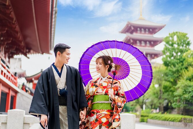Special Price Couple (2 People) Kimono Commemorative Photo Shoot in Asakusa, TokyoHANAYAKA Kimono & Yukata Rental Offer - Key Points