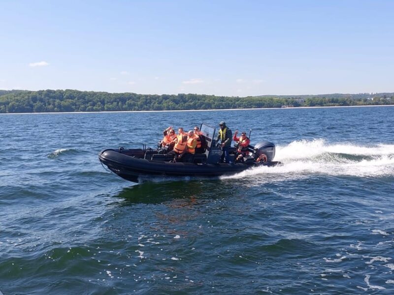 Speed Boat at the End of the Pier in Sopot. Speed 100 Km/H - Sights and Highlights